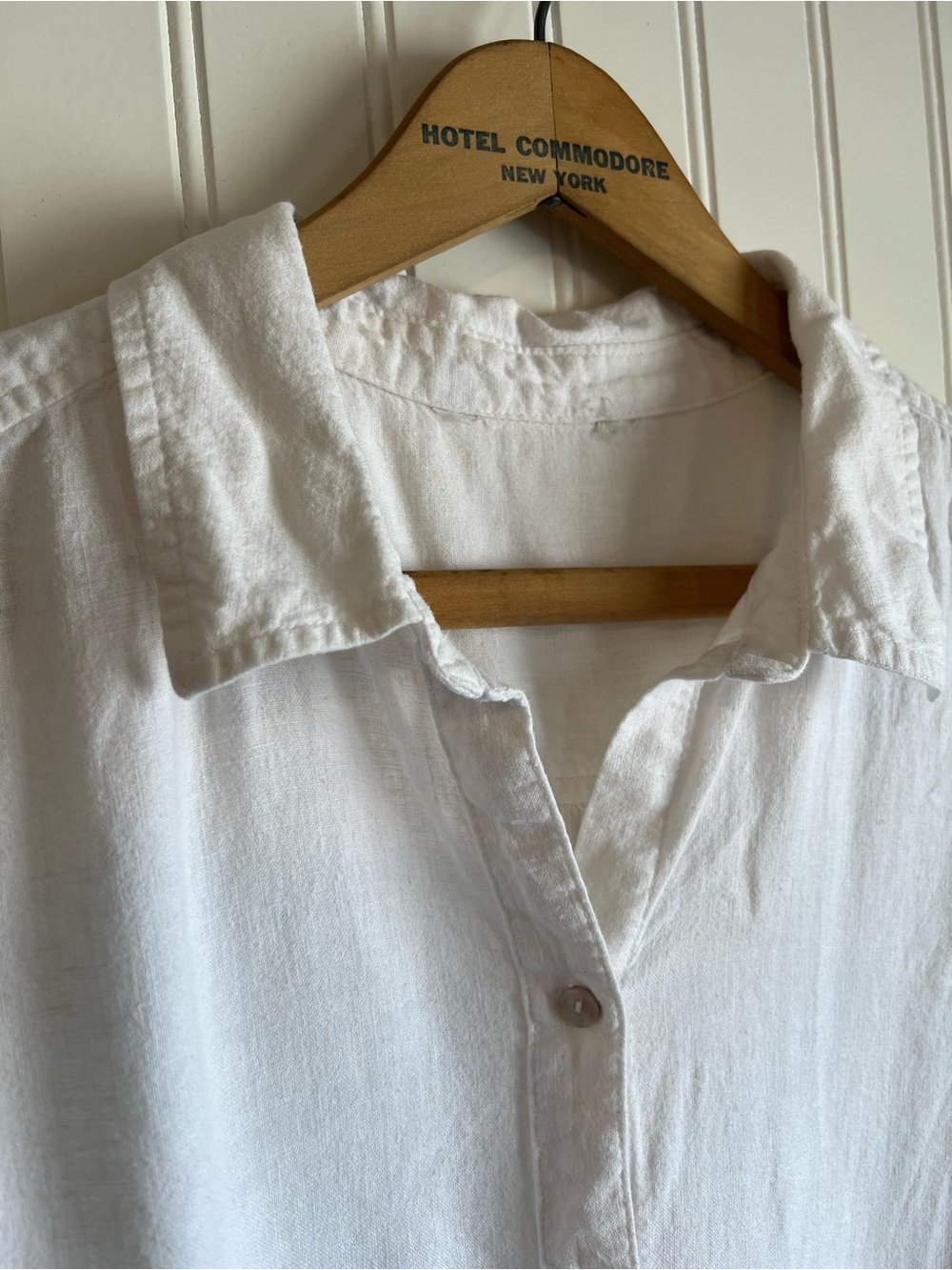 Sleeveless White Button-Front Linen Blend Top kohls Women XL - Picture 4 of 8